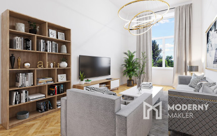 Na predaj priestranný 2,5-izbový byt v historickej budove Starého Mesta