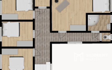 Na predaj priestranný 6-izbový rodinný dom v obci Hrnčiarovce nad Parnou