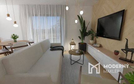 Na predaj priestranný 4-izbový bungalov s terasou v Hrnčiarovciach nad Parnou