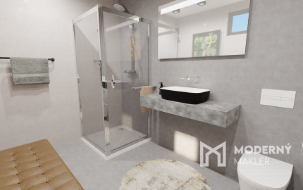 Na predaj priestranný 4-izbový bungalov s terasou v Hrnčiarovciach nad Parnou