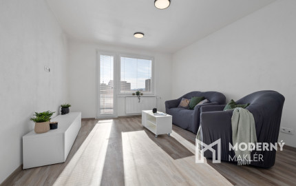 Na prenájom priestranný, moderný 2-izbový byt na Riazanskej ulici v Bratislave