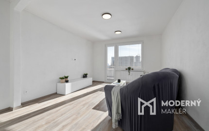 Na prenájom priestranný, moderný 2-izbový byt na Riazanskej ulici v Bratislave