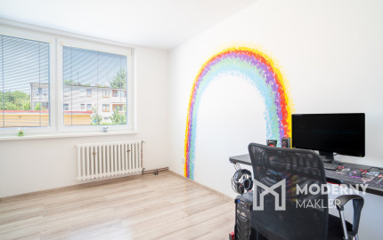 Na predaj kompletne zrekonštruovaný 3-izbový byt v Chtelnici