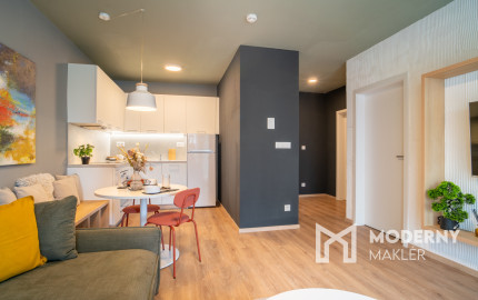 REZERVOVANÉ: Na predaj dizajnový 2-izbový byt v projekte NUPPU