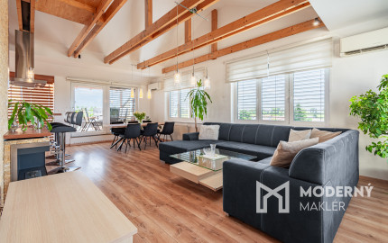 Na prenájom kompletne zariadený 4-izbový podkrovný byt v Ivanke pri Dunaji