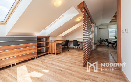 Na prenájom kompletne zariadený 4-izbový podkrovný byt v Ivanke pri Dunaji