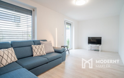 Na prenájom kompletne zariadený 4-izbový byt s benefitmi rodinného domu v Rovinke