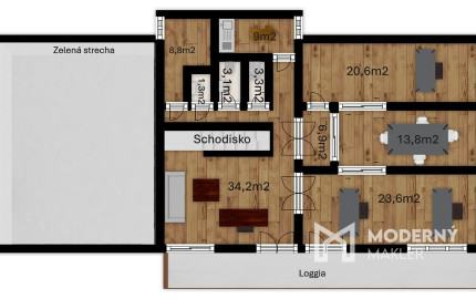 Na prenájom jedno podlažie polyfunkcie na Zavarskej ulici v Trnave