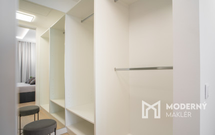 Na prenájom exkluzívny 2-izbový byt so šatníkom a panoramatickým výhľadom v projekte SKYPARK, Továrenská ulica