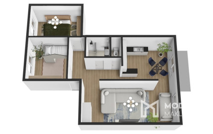 REZERVOVANÉ: Na predaj čiastočne zariadený 3-izbový byt na ulici Martina Rázusa v Malackách