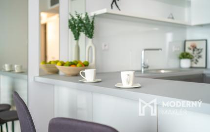 Na prenájom exkluzívny 2-izbový byt so šatníkom a panoramatickým výhľadom v projekte SKYPARK, Továrenská ulica