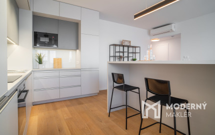 Na prenájom exkluzívny 2-izbový byt s výhľadom na Bratislavu v novej Klingerke