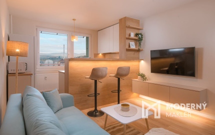 Na prenájom moderne zariadený 2-izbový byt s balkónom v Trenčíne