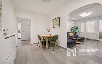 Na predaj kompletne zariadený 3-izbový byt v Petržalke