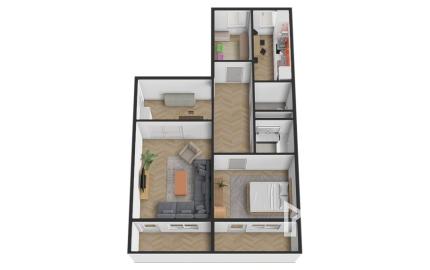 Na predaj kompletne zariadený 3-izbový byt v Petržalke