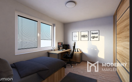 Na predaj skolaudovaný výnimočný 4-izbový byt s vlastnou záhradou vo Veľkom Orvišti