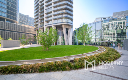 Na prenájom 2-izbový byt so šatníkom v Eurovea Tower – Bratislava