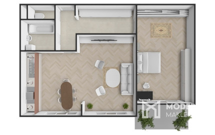 REZERVOVANÉ: Na predaj moderný 2-izbový byt na Zlatovskej ulici v Trenčíne