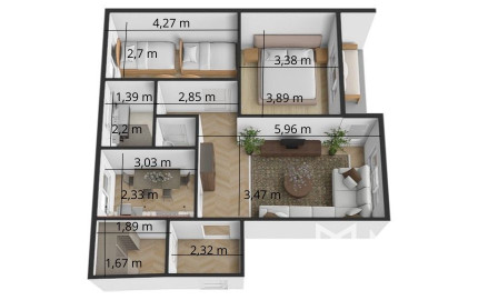 Na predaj 3-izbový byt na ulici J. G. Tajovského v Trnave