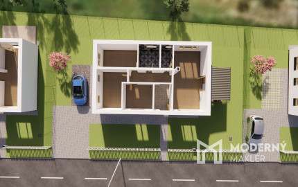 Na predaj 4-izbový bungalov TYP DOMU A  v obci Jelka