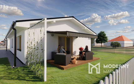 Na predaj 4-izbový bungalov TYP DOMU A  v obci Jelka