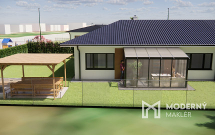 Na predaj 4-izbový rodinný dom TYP DOMU B  v obci Jelka