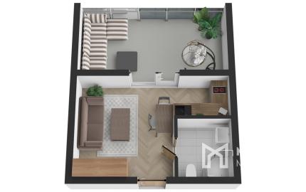 Na predaj investičný 1-izbový apartmán (nebytový priestor) v Bardejove s možnosťou prenosu DPH