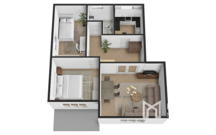 Na predaj 3-izbový byt v meste Martin - Jahodníky