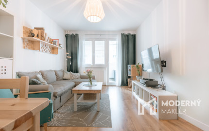 Na prenájom kompletne zariadený 2-izbový byt v centre Martina