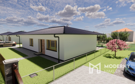 Na predaj 4-izbový bungalov TYP DOMU A  v obci Jelka