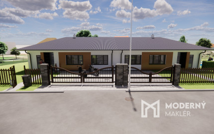 Na predaj 4-izbový rodinný dom TYP DOMU B  v obci Jelka