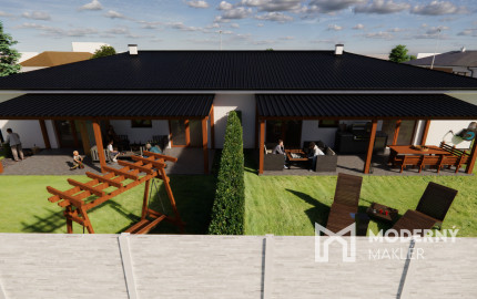 Na predaj 4-izbový rodinný dom TYP DOMU C  v obci Jelka