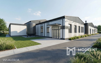 Na predaj výrobná hala s administratívnou časťou pri Lučenci