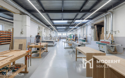 Na predaj výrobná hala s administratívnou časťou pri Lučenci