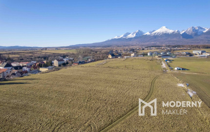 Na predaj pozemok s výhľadom na Tatry v obci Mlynica