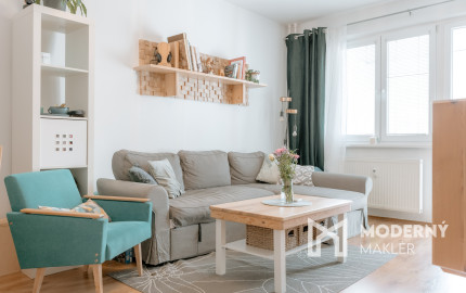 Na prenájom kompletne zariadený 2-izbový byt v centre Martina