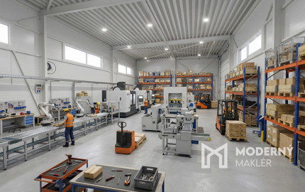 Na predaj administratívno-skladový objekt pri Trnave, v obci Zavar