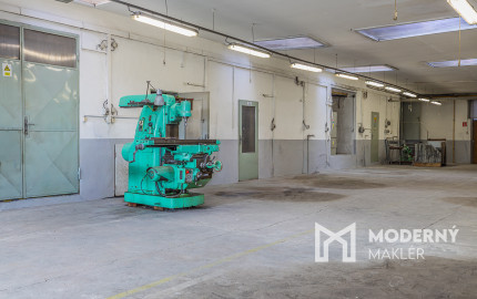 Na predaj výrobná hala s administratívnou časťou pri Lučenci