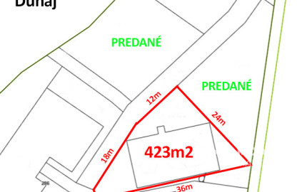 Na predaj atraktívny pozemok v povodí Malého Dunaja