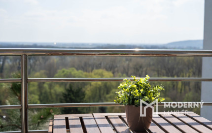 Na predaj reprezentatívny 6-izbový byt s garážou s výhľadom na Rakúsko