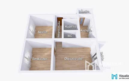 NA PREDAJ | 3 - IZBOVÝ BYT V TRENČÍNE, UL. VÝCHODNÁ