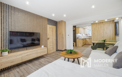 Na prenájom kompletne zariadený 2-izbový byt v Lozorne