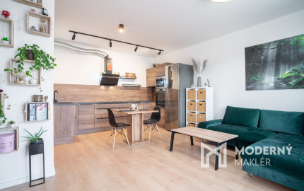 Na prenájom dizajnový 2-izbový byt v bytovom komplexe Bory v Lamači