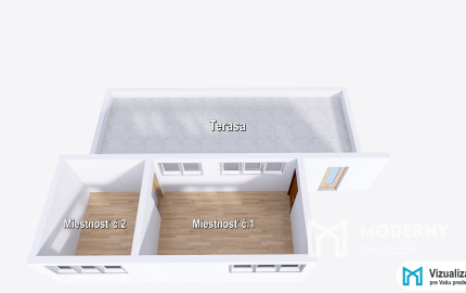 NA PREDAJ | 3-IZBOVÝ BYT SO SÚKROMNOU TERASOU S VÝHĽADOM NA HRAD  + GARSÓNKA V CENE