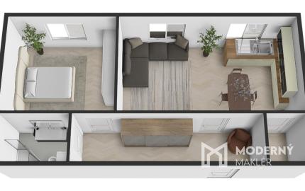 Na predaj 2-izbový byt v centre Bánovce nad Bebravou