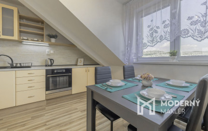 Na prenájom 2-izbový podkrovný byt s výhľadom v Prešove