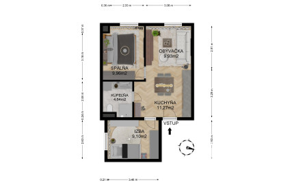Na predaj investičný 3-izbový apartmán (nebytový priestor) v Bardejove