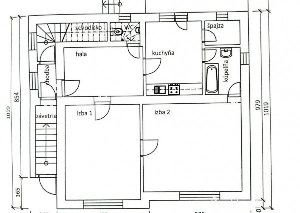 Rodinný dom v centre mesta vhodný aj ako investícia, Trenčín