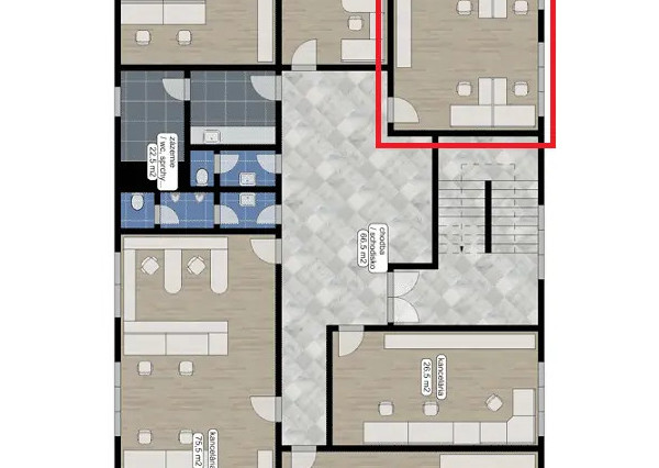 REZERVOVANÉ: Na prenájom administratívny priestor o výmere 39 m2 v Stupave – 103