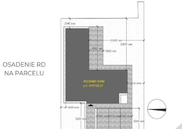 Na predaj pozemok s projektom a stavebným povolením v obci Veľké Leváre
